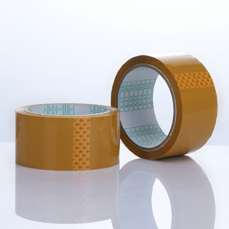 Super officinas price High Adhesive coloratus Custom Logo Printed Bopp Packing Tape / Bopp Packaging Tape